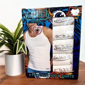 Von Dutch Premium Cotton Tank Shirts 5Pk